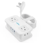 Cruise Essentials, Powsaf 4 Ft Travel Power Strip With Outlets And 3 White. Fixed Price $23.78.