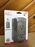 Jasco Ultrapro 6-OUTLET Surge Protector Side Access Grey New. Fixed Price $13.99.