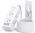 15FT Extension Cord With Multiple Outlets, Flat Plug Power Strip Surge Protector. Fixed Price $54.99.