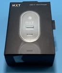 Nxt Technologies Wall Charger, Two Usb Ports, & Model# NX59494- Lights Up. Fixed Price $11.99.