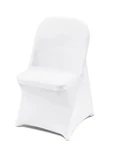 Set Of 10 Vevor Folding Chair White Slip Covers Wedding/event RD-VV-16. Fixed Price $15.00.