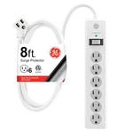 Surge Protector Power Strip, Ft Extension Cord, 6 Outlet Extender, 800 J.... Fixed Price $21.56.