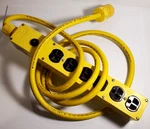 Heavy Duty Daniel Woodhead Multi-tap Industrial Power Strip Electrical Outlet. Fixed Price $45.00.
