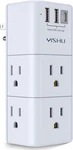 Usb Multi Outlet Extender Surge Protector With Rotating Plug, 6 Ac. Fixed Price $12.79.