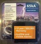 Siemens Boltshield 120/240V 65KA Ac Home Surge Protection Device QSPD2A065P. Fixed Price $99.99.