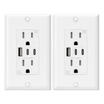 Elegrp Usb Outlets, Amp Wall With 3 Ports, Outlet, White. Fixed Price $42.46.