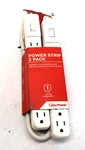 Cyberpower 6-OUTLET Strip W/ 2FT Cord Twin Pack White MP1044NN. Fixed Price $12.25.
