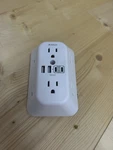 Addtam Wall Charger Power Strip With 6 Ac Outlets 2 Usb-a Ports, Usb-c. Fixed Price $17.89.