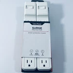 New Cyberpower 2 Pack Surge Protector 6 Outlet 500J Protection 3 Cord. Fixed Price $24.99.