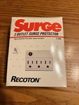 Vintage Recoton Surge Protector 3 Outlet 1992 Nos Power Strip. Fixed Price $16.99.