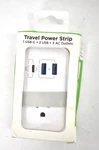 Uncaged Ergonomics Travel Power Strip Usb Ports White Finish Converter. Fixed Price $20.99.