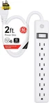 6-OUTLET Power Strip, 2 Ft Extension Cord, Heavy Duty Plug, Grounded, Integrated. Fixed Price $19.64.