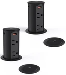 Jgstkcity 2.5 Inch Hole Pop Up Pack - 4 Outlets & Usb Ports, Black. Fixed Price $192.19.