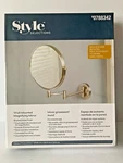 Style Selections Wall Mounted Magnifying Mirror #0788342 Swivels & Rotates. Fixed Price $20.00.
