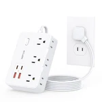 Depow Prong To 3 Adapter Power Strip - 6 5 FT(2 Plug), White. Fixed Price $32.68.