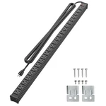 Qba 24 Outlet Metal Power Strip, Extra Long Heavy Duty With 10FT .... Fixed Price $62.02.