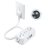 Trond 360 Rotating Flat Plug Power Strip, 5FT Extension Cord With 4 Usb. Fixed Price $31.36.