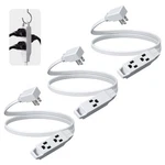 Dewenwils Ft Extension Cords For Indoor Prong With Outlets Power Strip 3PC. Fixed Price $16.99.