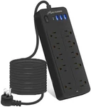 Ft Power Strips With Surge Protection 1625W/13A,10 Outlets 4 Usb Port.... Fixed Price $40.46.