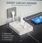 14-IN-1 Power Strip With Surge Protection, And One Touch Control Switch. Fixed Price $24.00.