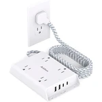Protector Power Strip Addtam 5FT Flat Plug Extension Cord 4 2 Usb-c Ports. Fixed Price $29.99.