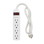 J.volt Small Power Strip Surge Protector, 4 Outlet 15A 125V 1875W, 90 White. Fixed Price $15.99.