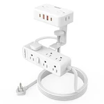 Hopow Dual Layer Clamp Power Strip White , Desktop Edge Mount. Fixed Price $52.14.