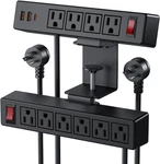 Dual Layer Desk Clamp Power Strip Surge Protector, Under With 1. Fixed Price $48.08.