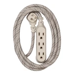 360 Electrical Habitat 8FT 3-OUTLET Braided Extension Cord, French Gray, Low .... Fixed Price $32.39.