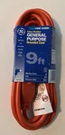 3-WIRE 16 Gauge 9 Ft Indoor/outdoor General Purpose Grounded Cord New. Fixed Price $6.50.