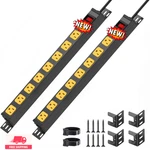 Regleta Larga Para Montaje Pared, Protector Contra Sobretensiones De Alta Res. Fixed Price $81.18.