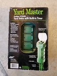 Yard Master Outdoor 6-OUTLET Stake With Built-in Timer. Fixed Price $20.00.