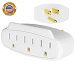 Prong Power Strip 3-OUTLET Extender Wall Charger, Space Saving 1 Multi Pl. Fixed Price $10.61.