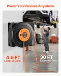 Retractable Extension Cord Reel, 30 Ft, Etl Listed. Fixed Price $60.48.
