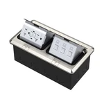 Kyhshj Dual Pop-up Floor Electrical Outlet Box Kit 20 Amp Stainless Steel. Fixed Price $131.31.