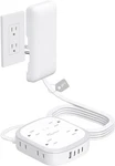 Cover Extension Cord, Flat Plug Power Strip 6FT, 8 Outlets (4-2PIN)& Us. Fixed Price $30.99.