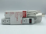 Utilitech 6-OUTLET Power Strip With Built-in Circuit Breaker, New. Fixed Price $8.95.