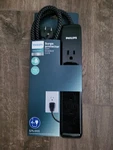 Philips 6 Outlet Surge Protector Black - 4FT. Fixed Price $8.00.