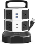 Tower Surge Protector Power Strip, Extension Cord With Multiple Outlets, 8. Fixed Price $55.77.