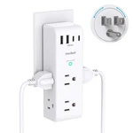 Surge Protector Outlet Extender Rotating Plug 6 Ac Multi 4 Usb Ports. Fixed Price $15.87.