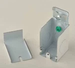 Plugmold Entrance End, White, Stainless. Fixed Price $14.00.