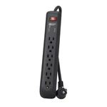 Commercial Electric 8 Ft 6 Outlet Surge Protector Power Strip 1000J Flat Plug. Fixed Price $20.06.