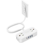 Trond Travel Power Strip With Usb Ports, 5FT Flat Plug Extension Cord Mu.... Fixed Price $28.46.
