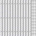 12 Pcs 36 Inch Shelf Pilaster Metal Mortise Mount Strip Adjustable S.... Fixed Price $51.22.