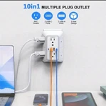6 Outlet Extender Multi Plug Wall Adapter With 4 Usb Port 1050J 1PK. Fixed Price $19.99.