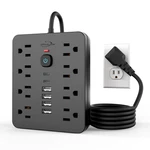 Power Strip Surge Protector With 8 Outlets 4 Usb And 2 Ports Flat Plug. Fixed Price $19.99.