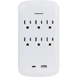 (4)-PRIME Wire & Cable White 15A 6-OUTLET Surge Tap With Usb-a Usb-c PBSU072-A. Fixed Price $109.89.