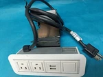 Byrne Axil Table Clamp Mnt 2-USB Charging Ports 3-OUTLETS Power Station-white. Fixed Price $49.00.