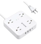 Trond Flat Plug Surge Protector Power Strip With Usb Ports, 5FT Extension Cor.... Fixed Price $22.77.