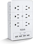 Multi Plug Surge Protector , 12 Electrical Extender With 4 Usb Ch. Fixed Price $20.04.